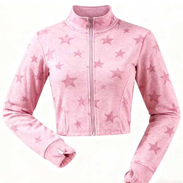 Pink star pattern loose casual Vati
