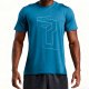 Men's Blue Casual Printed Short-Sleeve T-Shirt